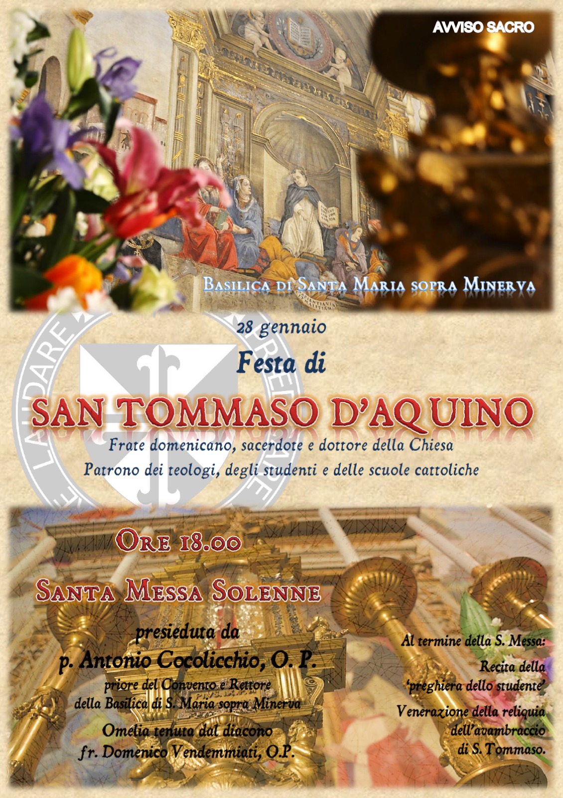 festa di san tommaso d'acquino